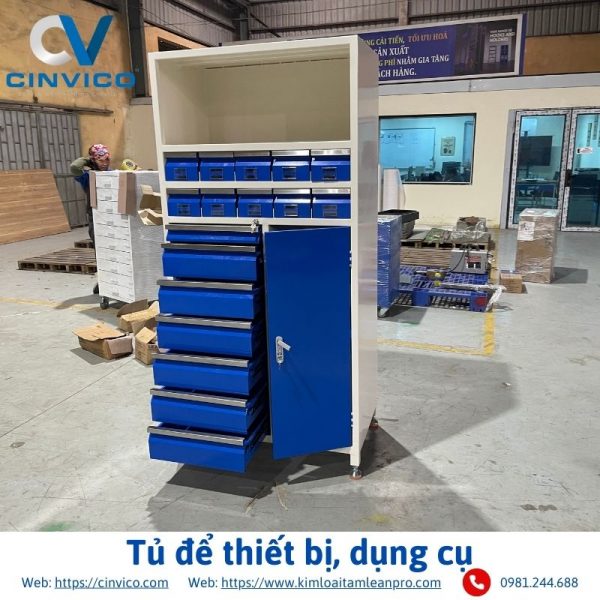 Tủ để thiết bị, dụng cụ