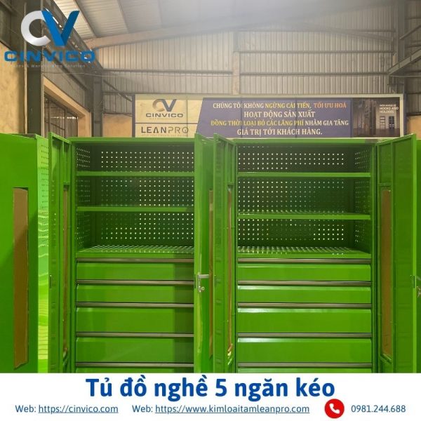 Tủ đồ nghề 5 ngăn kéo