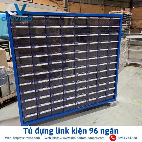 Tủ đựng link kiện 96 ngăn