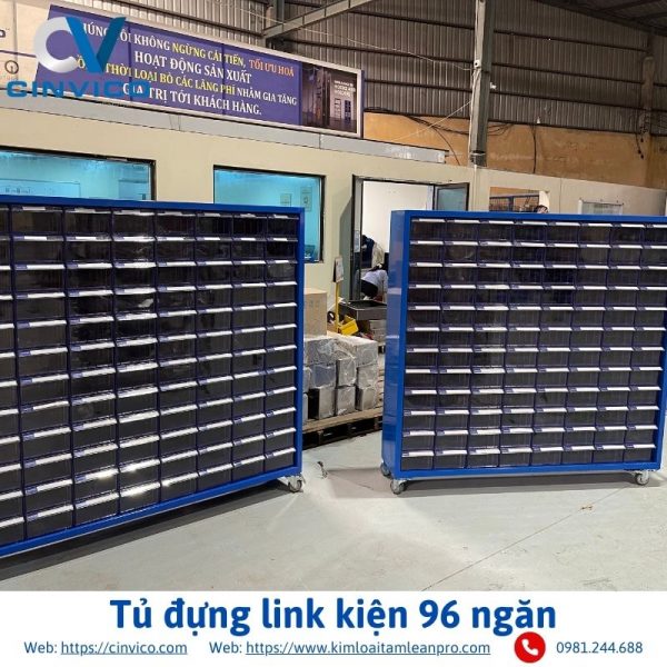 Tủ đựng link kiện 96 ngăn