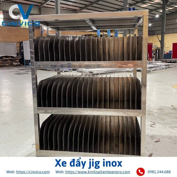 Xe đẩy jig inox