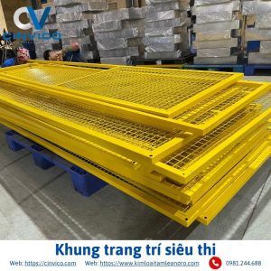 Khung lưới trang trí siêu thị