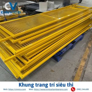 Khung lưới trang trí siêu thị