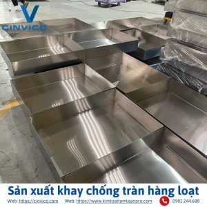 Sản xuất khay chống tràn hàng loạt