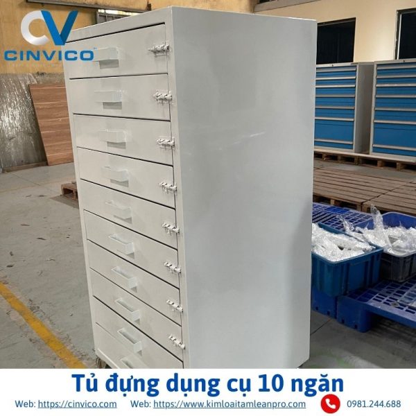Tủ đựng dụng cụ 10 ngăn