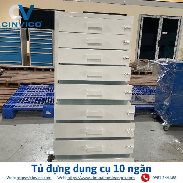 Tủ đựng dụng cụ 10 ngăn