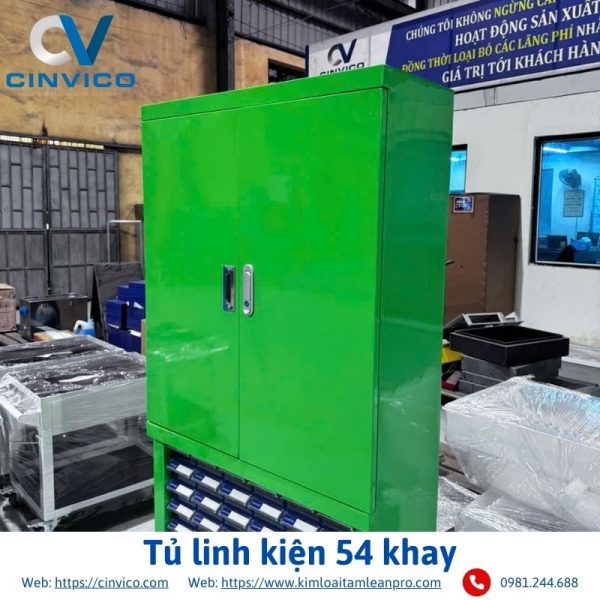 Tủ linh kiện 54 khay