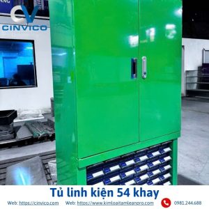 Tủ linh kiện 54 khay