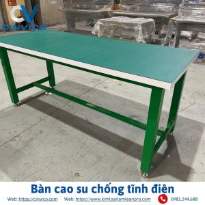 Bàn cao su chống tĩnh điện