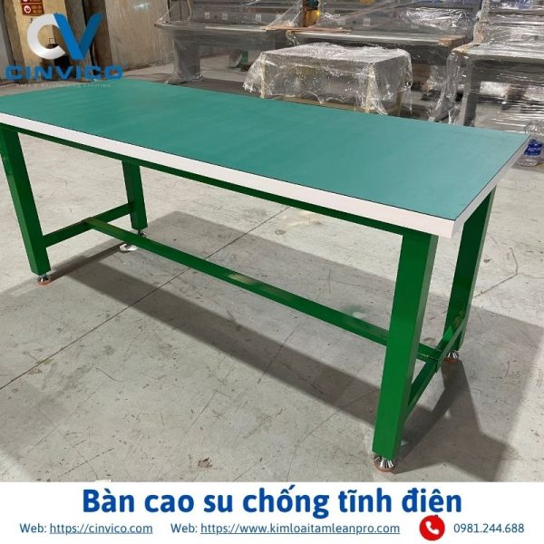 Bàn cao su chống tĩnh điện