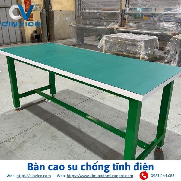 Bàn cao su chống tĩnh điện