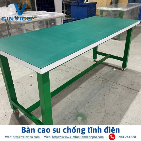 Bàn cao su chống tĩnh điện
