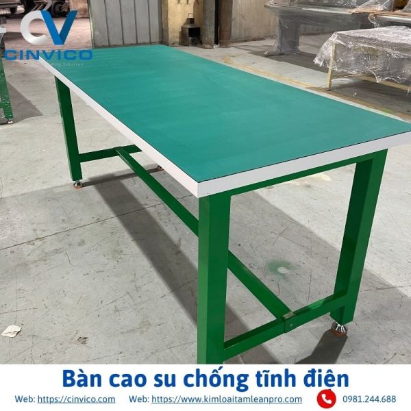 Bàn cao su chống tĩnh điện