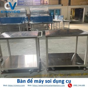 Bàn để máy soi dụng cụ