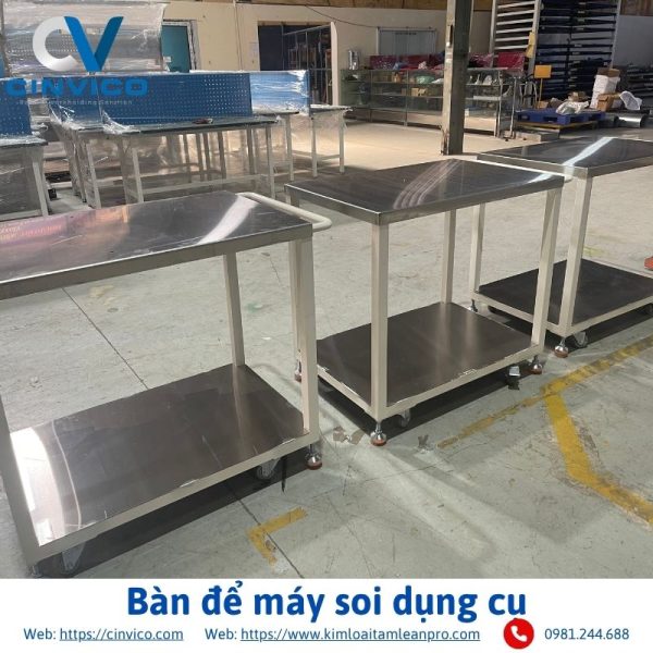 Bàn để máy soi dụng cụ - Ảnh 4