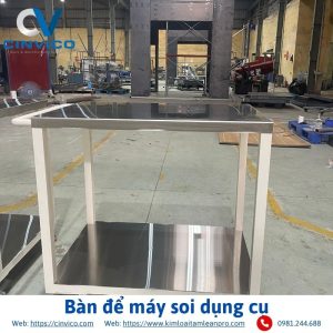 Bàn để máy soi dụng cụ