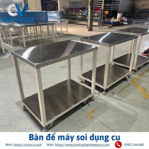 Bàn để máy soi dụng cụ
