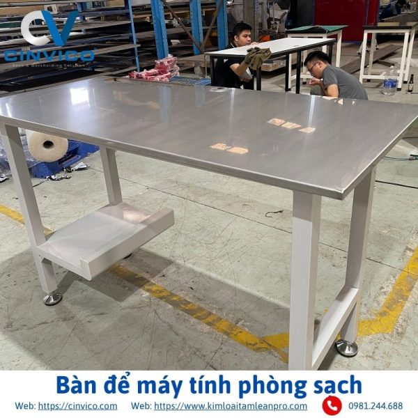 Bàn để máy tính phòng sạch