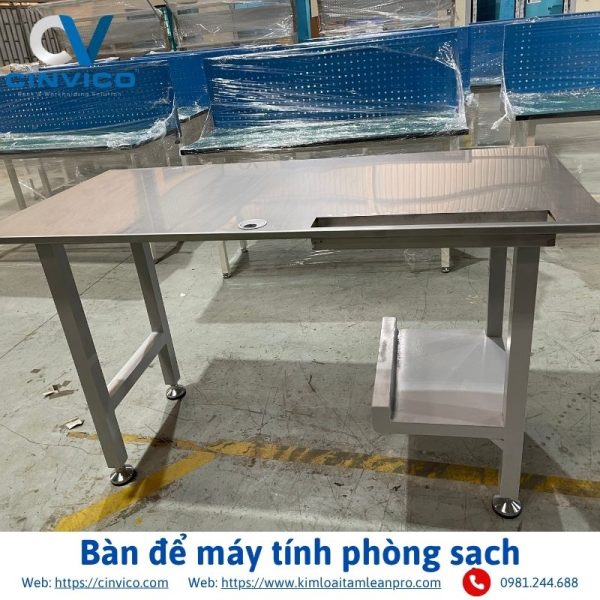 Bàn để máy tính phòng sạch
