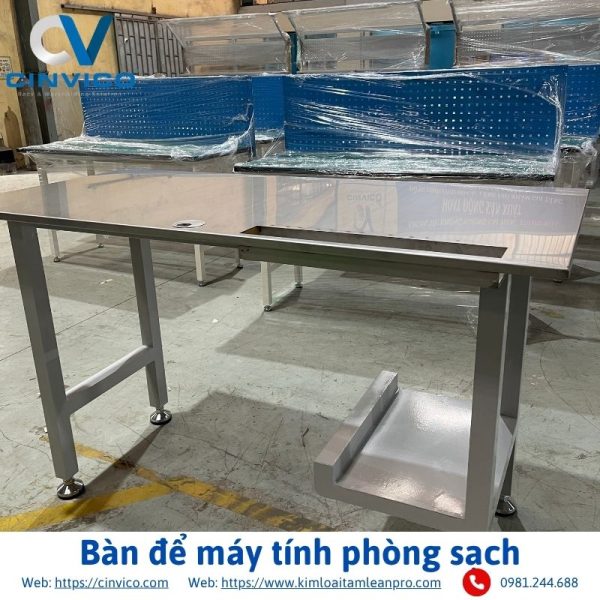Bàn để máy tính phòng sạch