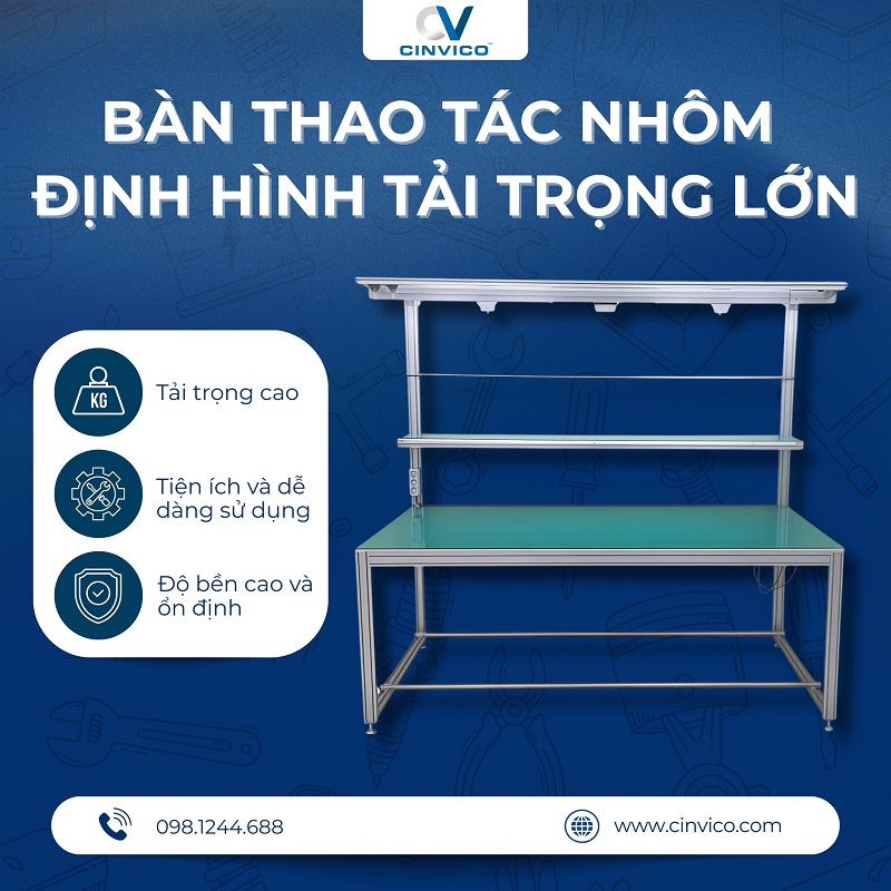 Bàn thao tác cơ khí là gì? Cấu tạo, ưu điểm và ứng dụng - Hình 4 Bàn thao tác cơ khí là gì? Cấu tạo, ưu điểm và ứng dụng - Hình 4