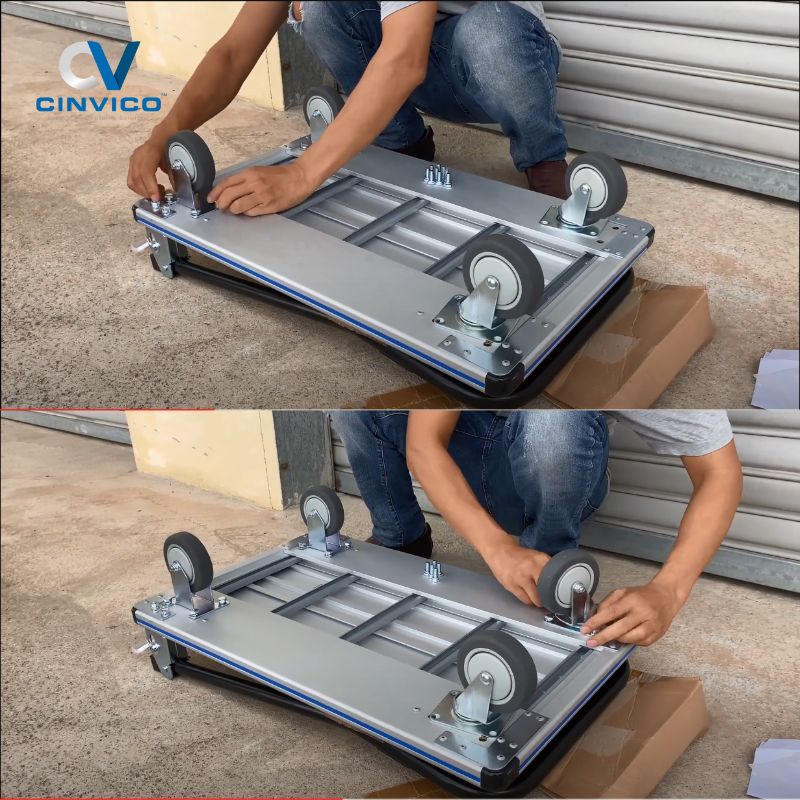 Hướng dẫn cách sử dụng xe đẩy hàng 2 tầng an toàn & hiệu quả - Hình 3