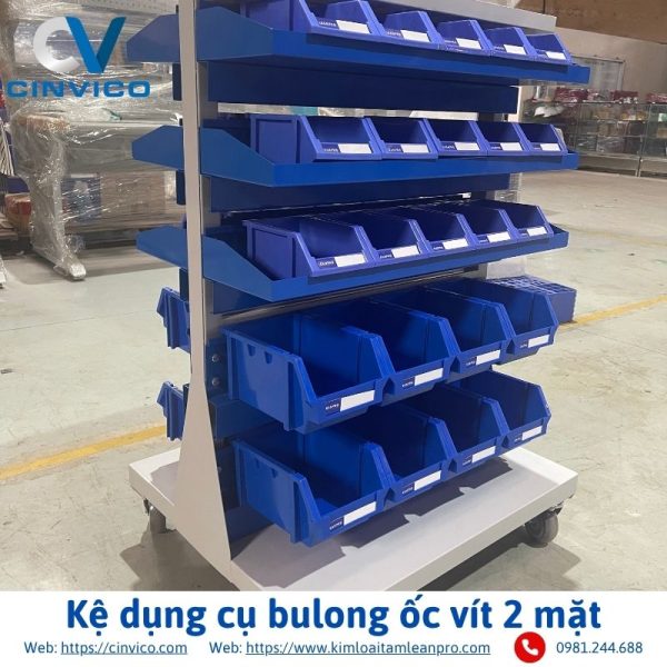 Kệ dụng cụ bulong ốc vít 2 mặt - Ảnh 4
