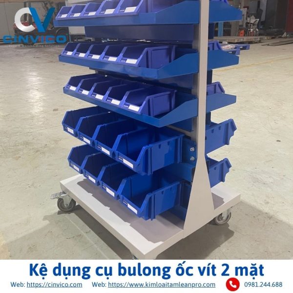 Kệ dụng cụ bulong ốc vít 2 mặt