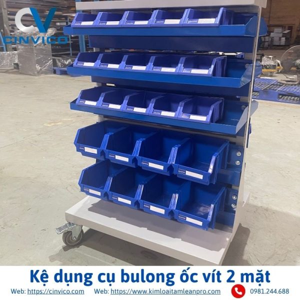 Kệ dụng cụ bulong ốc vít 2 mặt