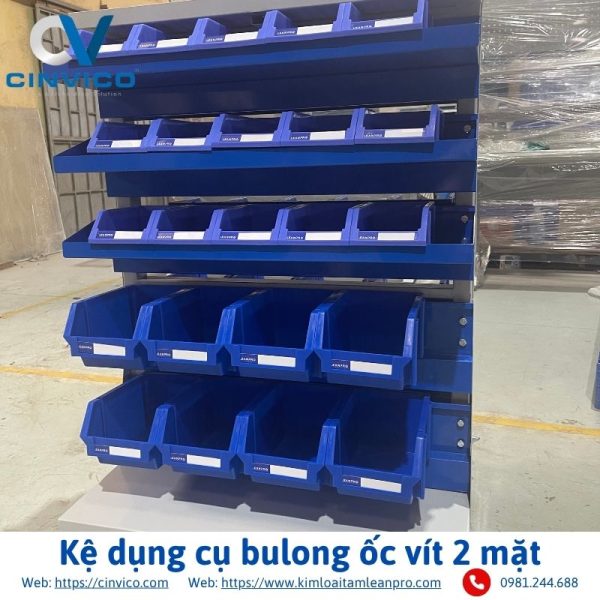 Kệ dụng cụ bulong ốc vít 2 mặt