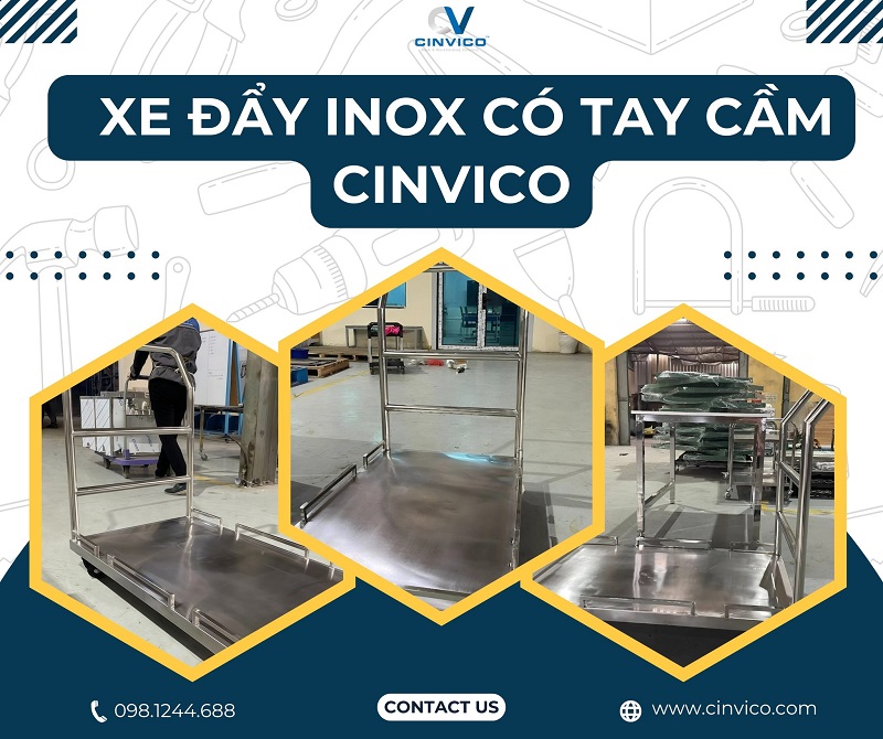 Xe đẩy inox là gì? Ưu điểm, phân loại và ứng dụng thực tế - Hình 4