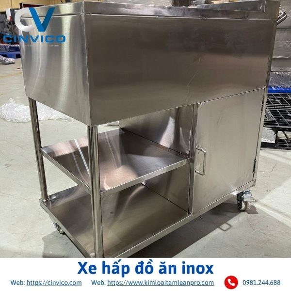Xe hấp đồ ăn inox