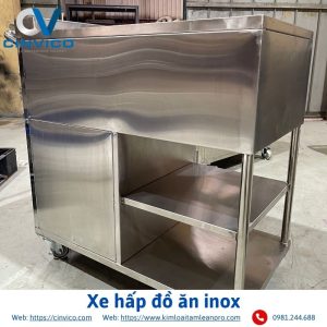 Xe hấp đồ ăn inox