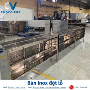 Bàn Inox đột lỗ