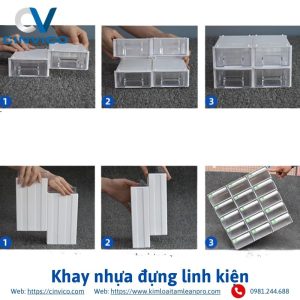 Khay nhựa đựng linh kiện