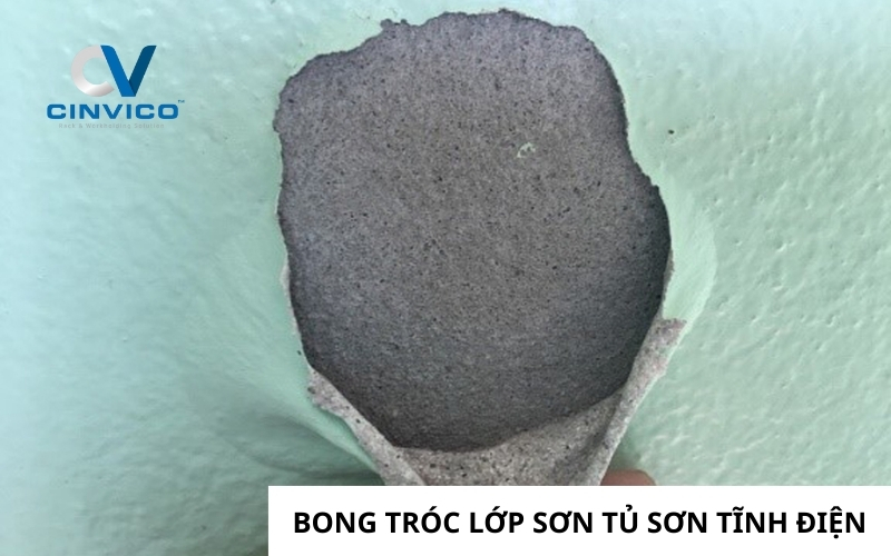 Lỗi bong tróc lớp sơn khi dùng