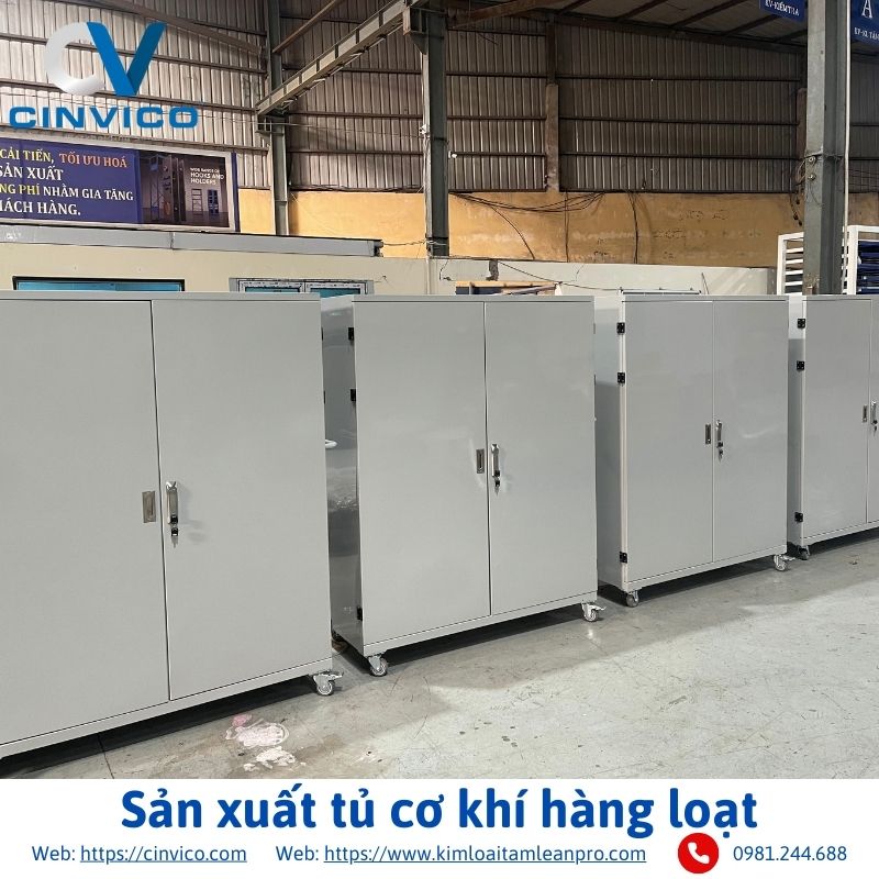 Sản xuất tủ cơ khí hàng loạt