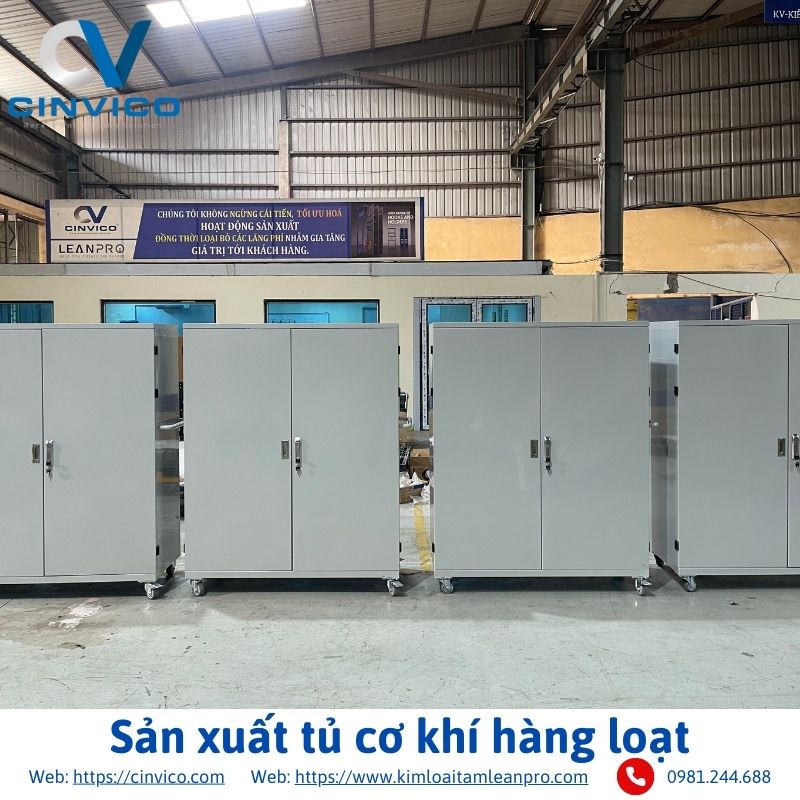 Sản xuất tủ cơ khí hàng loạt