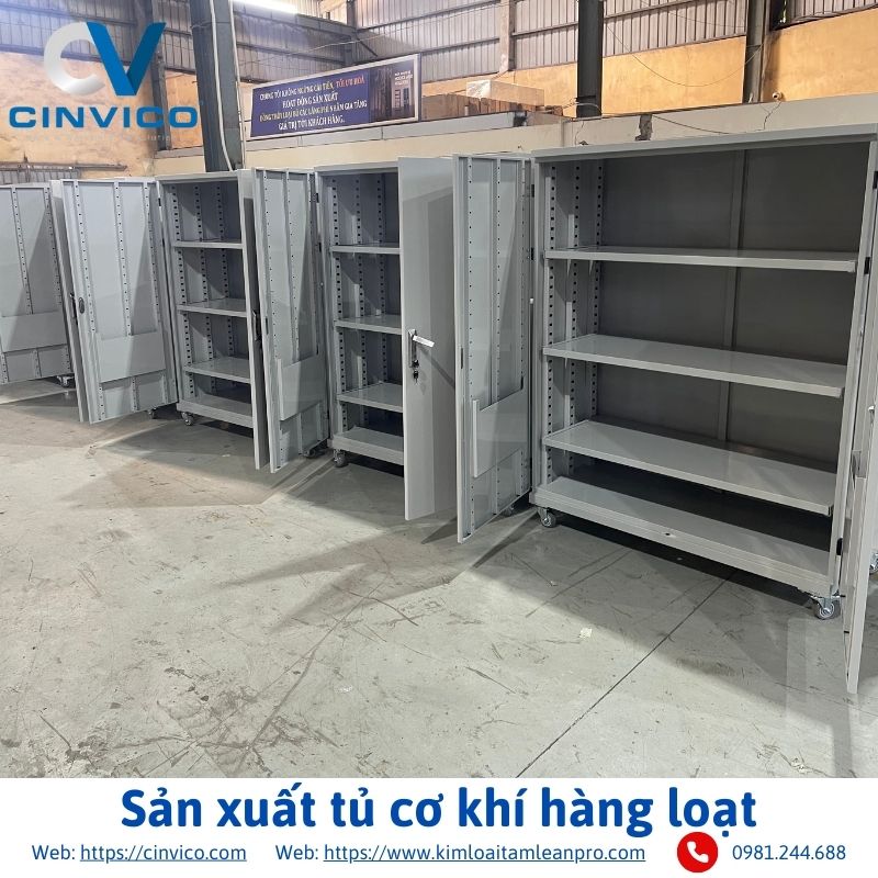 Sản xuất tủ cơ khí hàng loạt