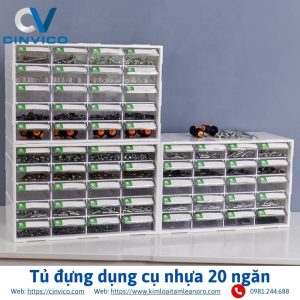 Tủ đựng dụng cụ nhựa 20 ngăn