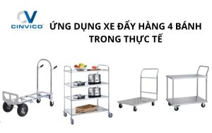 Xe đẩy hàng 4 bánh