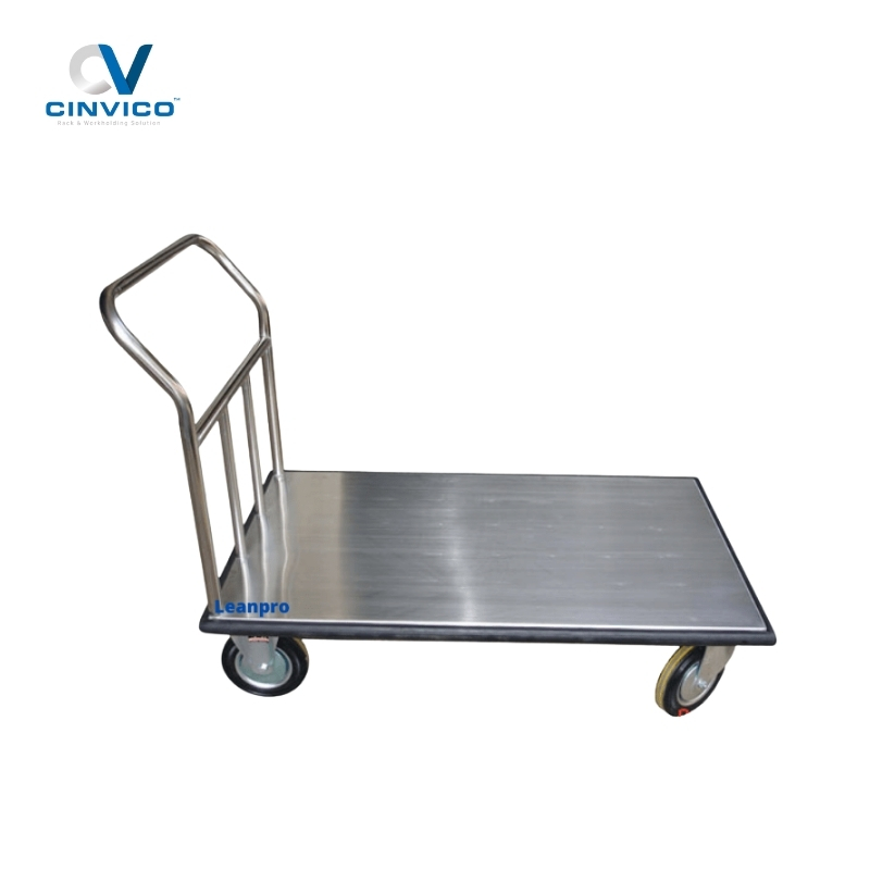 Ưu điểm khi sử dụng xe đẩy hàng inox