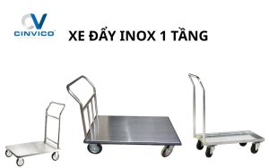 Xe đẩy inox 1 tầng
