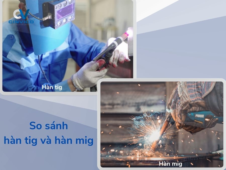 So sánh hàn TIG - hàn MIG