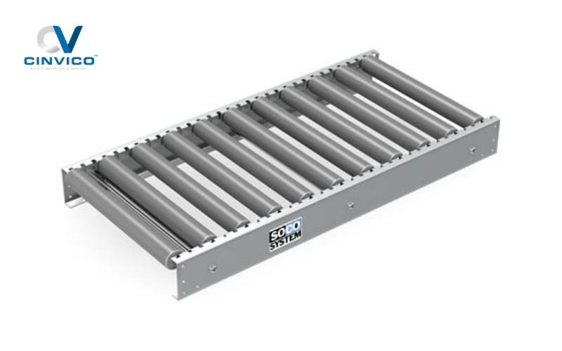 Băng tải con lăn nhựa PVC