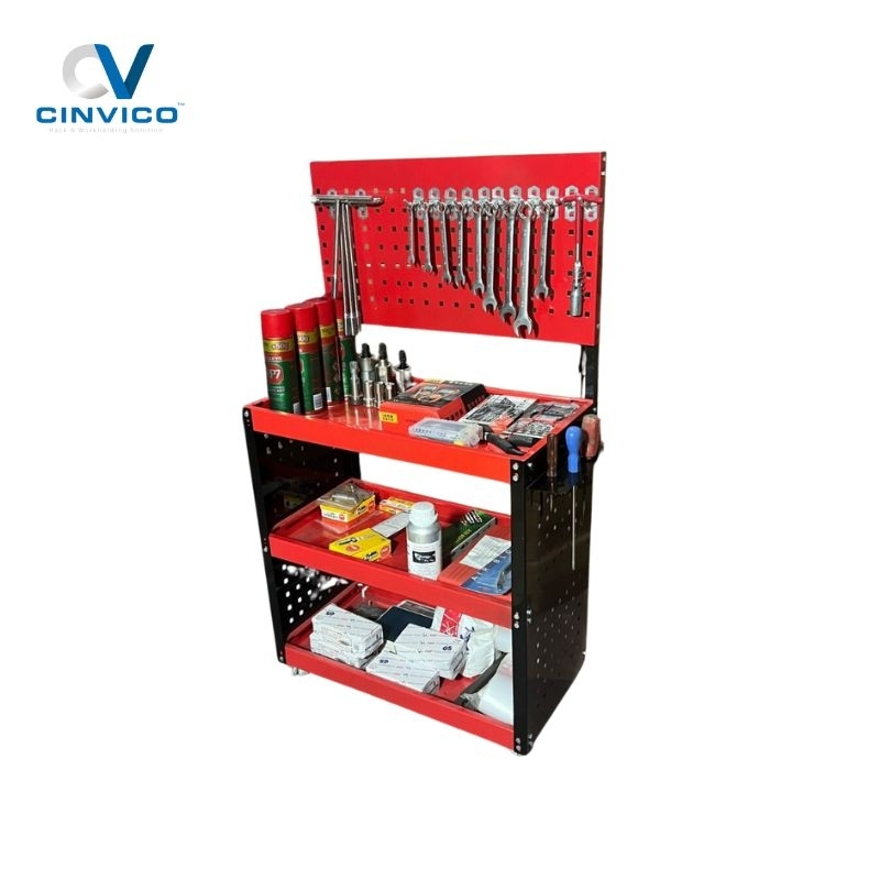 Xe đẩy kết hợp tủ đồ nghề