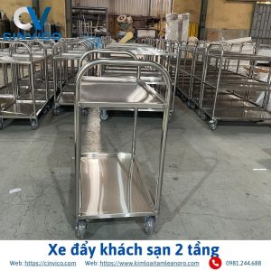 Xe đẩy khách sạn 2 tầng