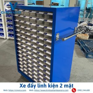 Xe đẩy linh kiện 2 mặt