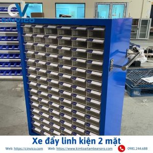 Xe đẩy linh kiện 2 mặt