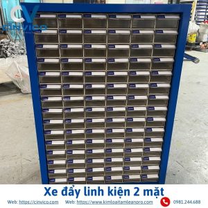 Xe đẩy linh kiện 2 mặt
